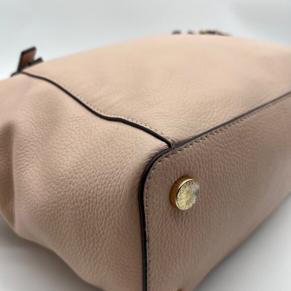 Michael Kors Light Pink Pebbled Leather Jet Set Tote & Wristlet - Picture 6 of 12